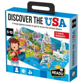 Puzzle descoperiti Statele Unite ale Americii cu 25 de monumente 3D